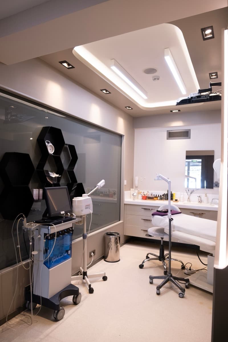 Modern medical treatment room with professional equipment