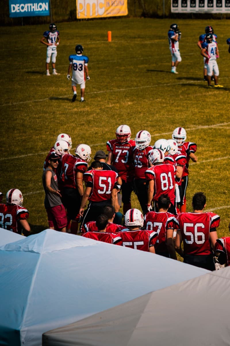 Community team gathered together on the field
